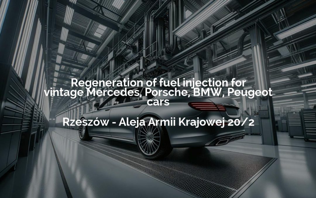 Regeneration of fuel injection for vintage Mercedes, Porsche, BMW, Peugeot cars – Rzeszów