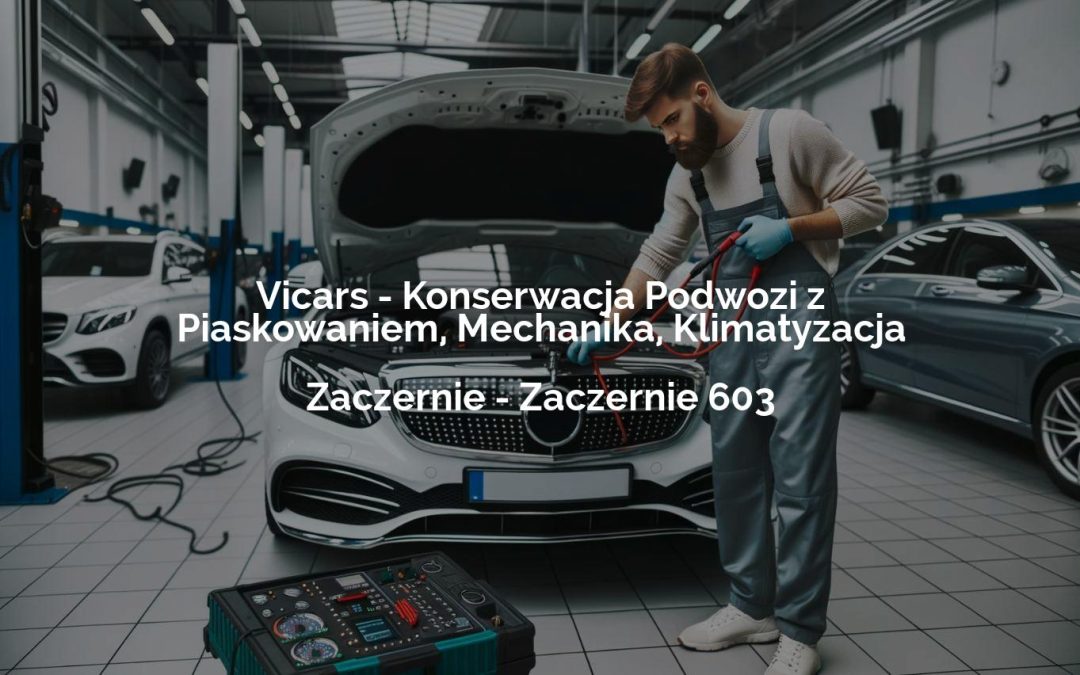 Vicars – Konserwacja Podwozi z Piaskowaniem, Mechanika, Klimatyzacja – Zaczernie